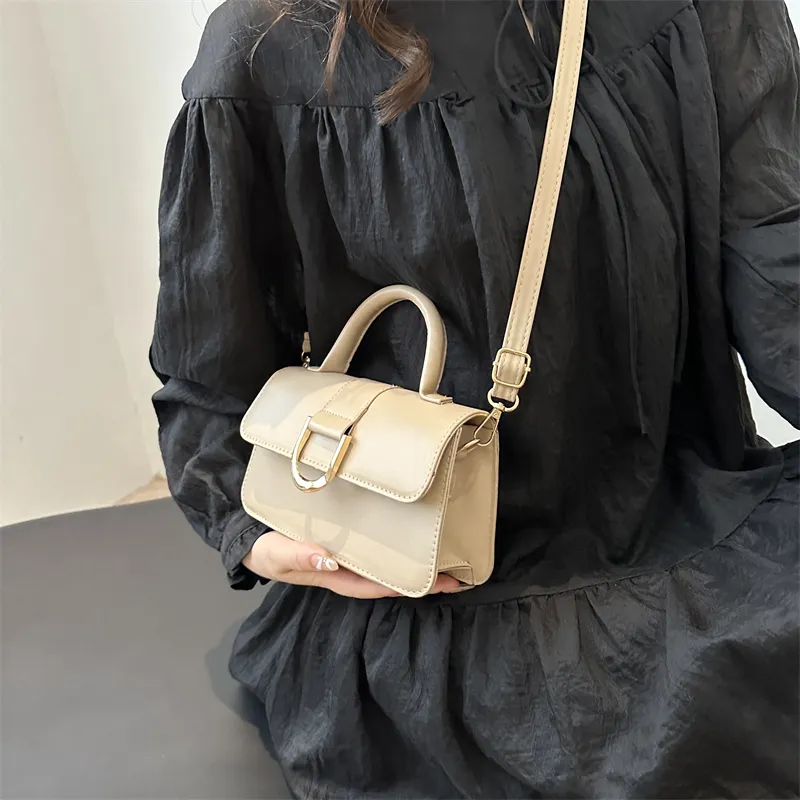 ROUNDOT Crossbody One Shoulder Handbags PU Women's White/Silver/Black/Khaki/Brown-22