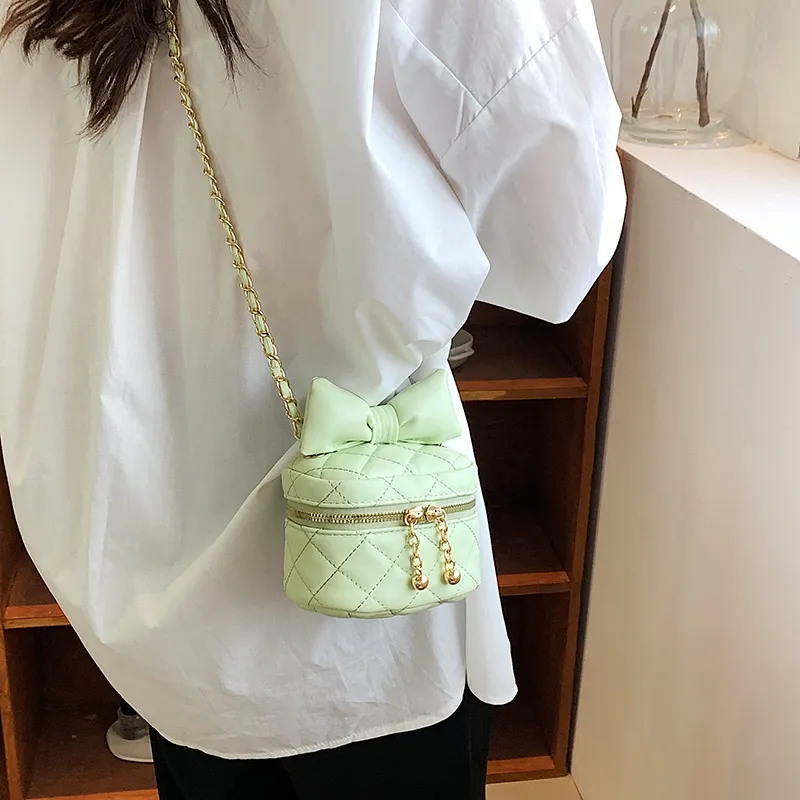 ROUNDOT PU Crossbody Bag Regular Women's White/Black/Pink/Yellow/Green-33