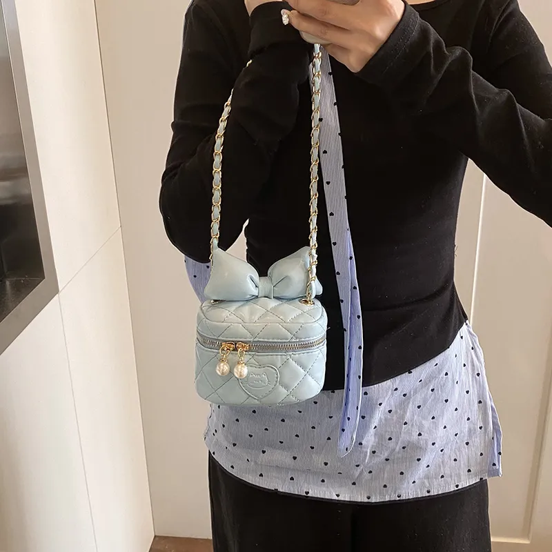 ROUNDOT PU Crossbody Bag Regular Women's White/Silver/Black/Pink/Blue/Red-36