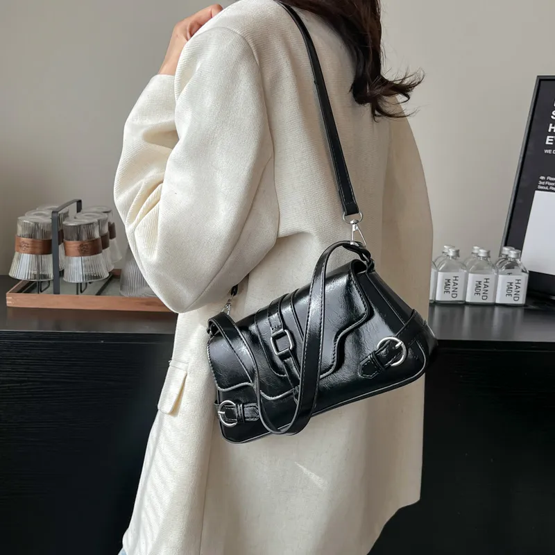 ROUNDOT PU Handbag Shoulder Bag Crossbody Bag Regular Women's White/Black/Red/Pink/Brown-13