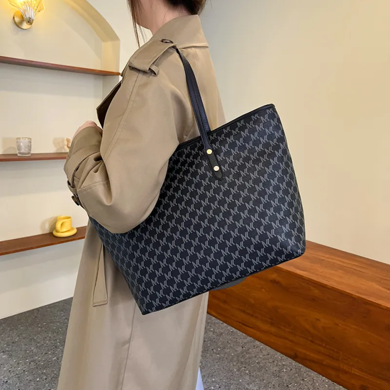 ROUNDOT PU Tote Bag Shopping Bag Shoulder Bags Women's Multicolor-4