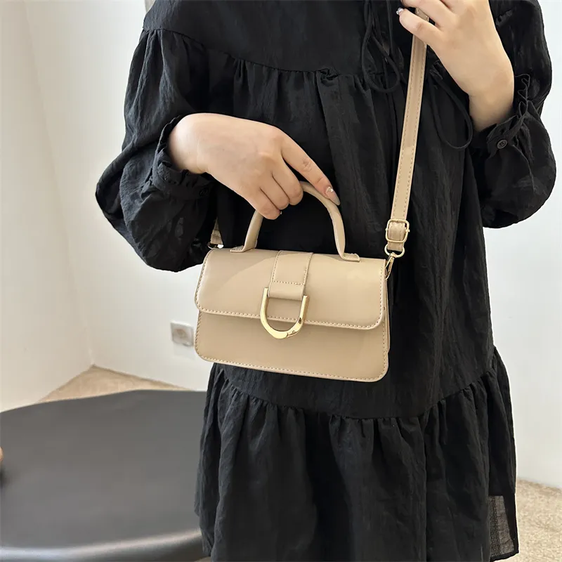 ROUNDOT Crossbody One Shoulder Handbags PU Women's White/Silver/Black/Khaki/Brown-26