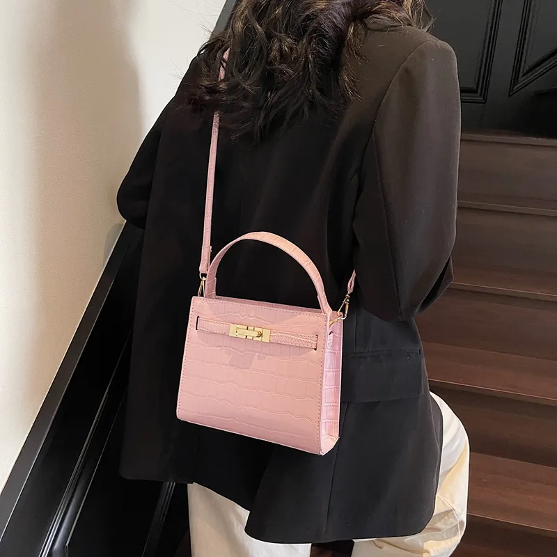 ROUNDOT PU Crossbody Bag Regular Women's White/Black/Burgundy/Pink-26