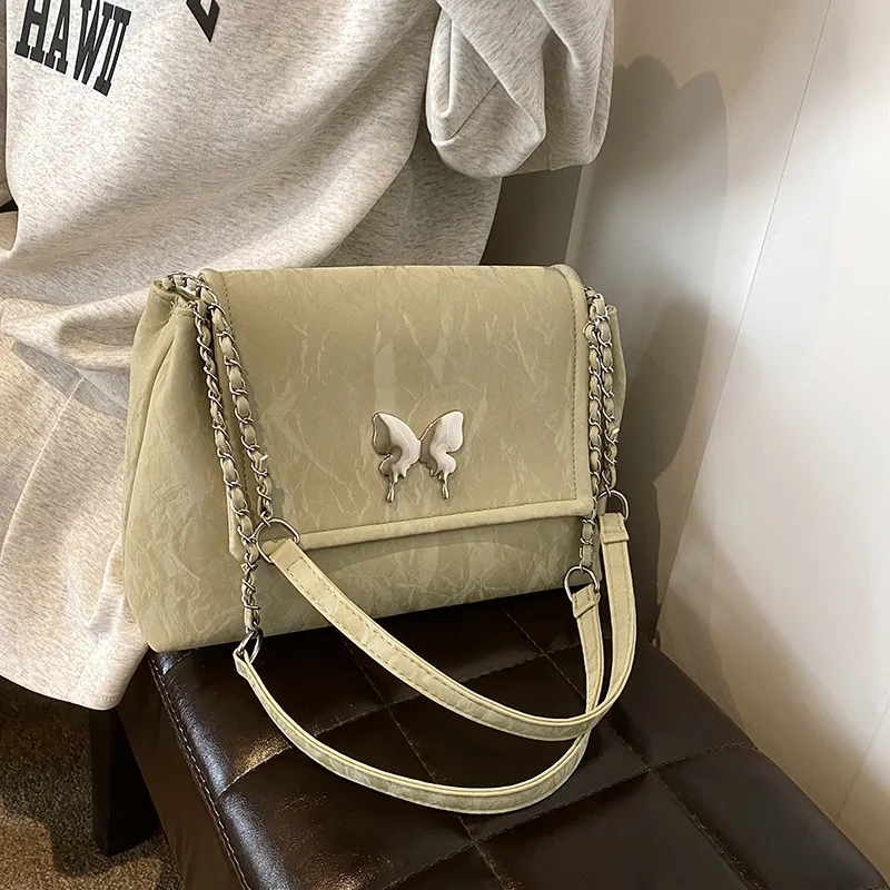 ROUNDOT PU Tote Bag Shoulder Bag Regular Women's White/Black/Silver/Pink/Green-20