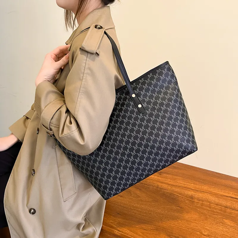 ROUNDOT PU Tote Bag Shopping Bag Shoulder Bags Women's Multicolor-5