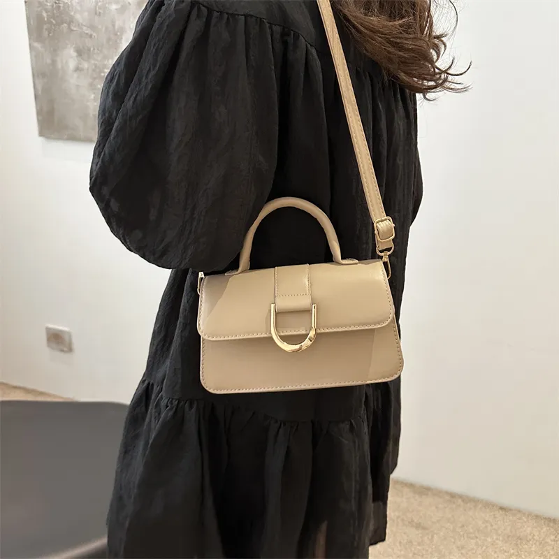ROUNDOT Crossbody One Shoulder Handbags PU Women's White/Silver/Black/Khaki/Brown-27