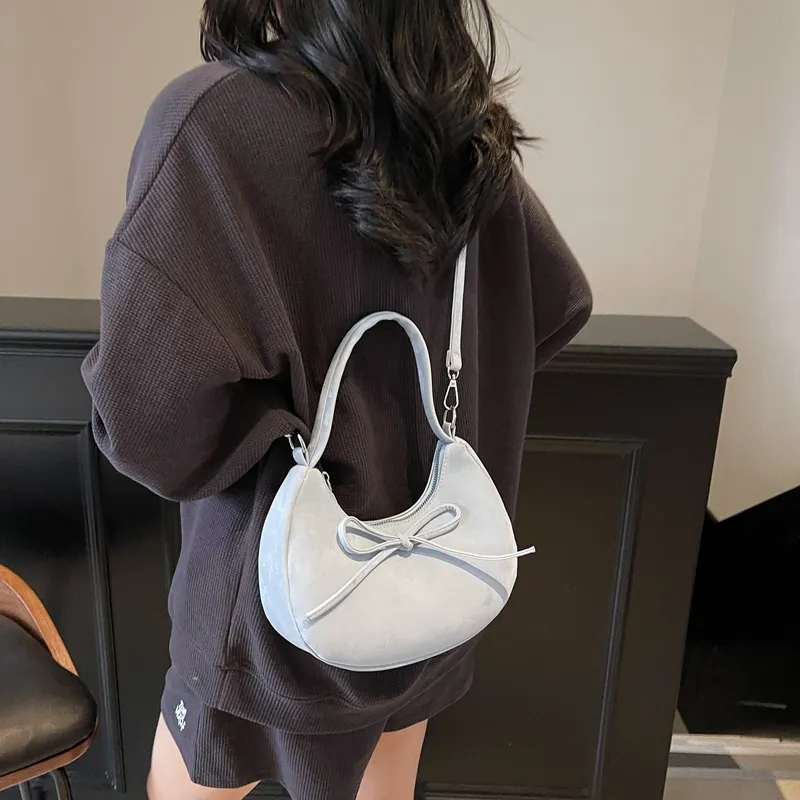 ROUNDOT PU Crossbody One Shoulder Handbags Regular Women's White/Silver/Black/Blue/Pink-20