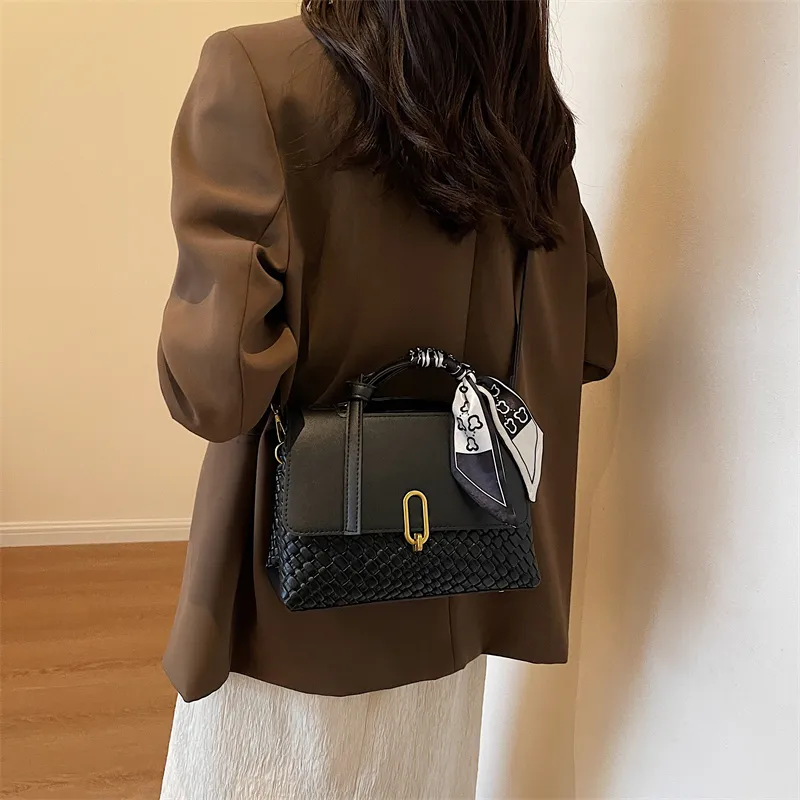 ROUNDOT PU Crossbody Bags Shoulder Bags Women's Coffee & Green/Brown & White/Black/Coffee-18