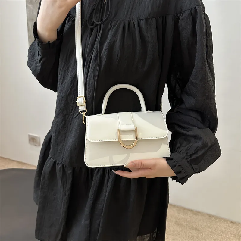 ROUNDOT Crossbody One Shoulder Handbags PU Women's White/Silver/Black/Khaki/Brown-4