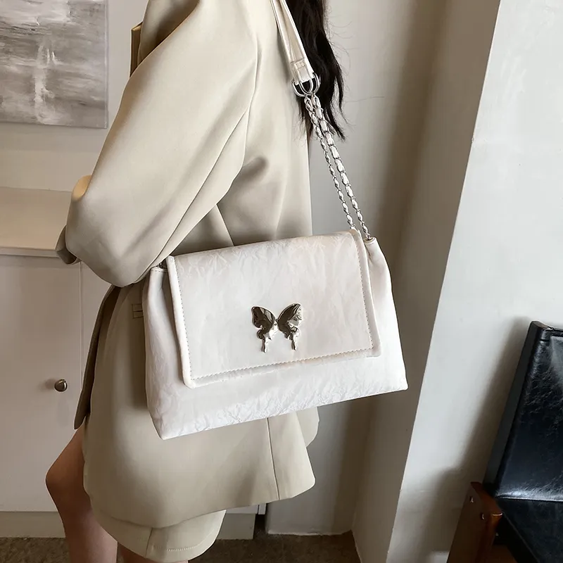 ROUNDOT PU Tote Bag Shoulder Bag Regular Women's White/Black/Silver/Pink/Green-3