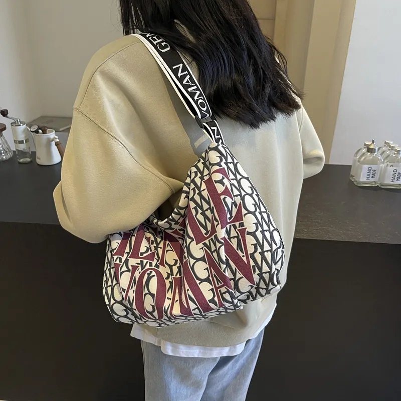 ROUNDOT Fabric Shoulder Bag Women's Multicolor-6