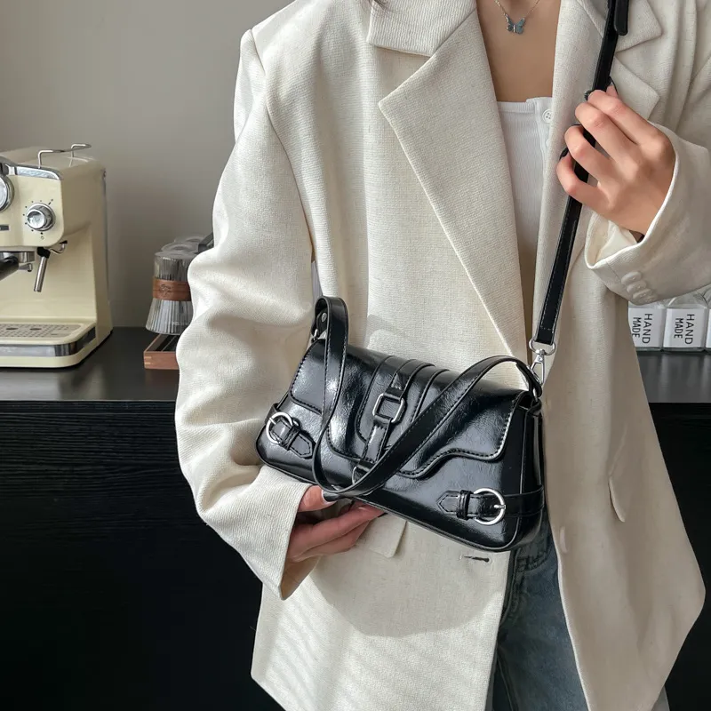 ROUNDOT PU Handbag Shoulder Bag Crossbody Bag Regular Women's White/Black/Red/Pink/Brown-9