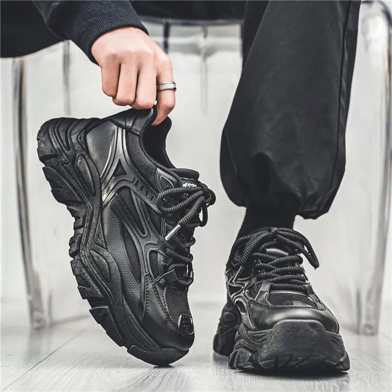Dao Tu Sen Shock Absorbers With Slip Resistant And Abrasion Resistant Properties Low Top Chunky Sneakers Men's-14
