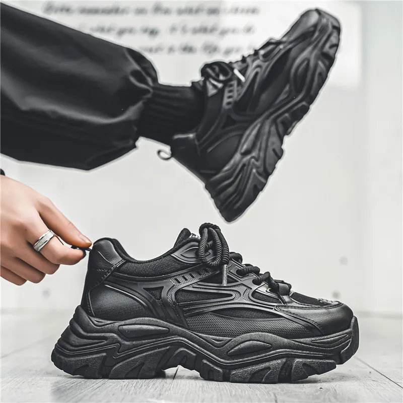 Dao Tu Sen Shock Absorbers With Slip Resistant And Abrasion Resistant Properties Low Top Chunky Sneakers Men's-11
