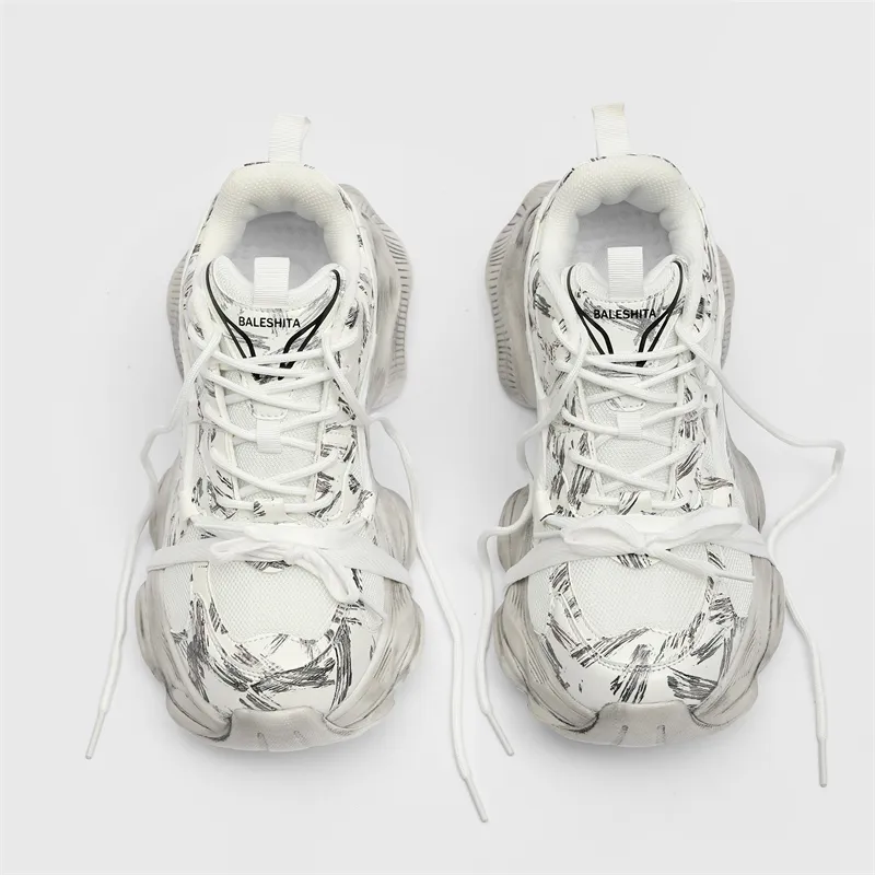 Dao Tu Sen Cushioning, Slip Resistant, And Breathable Low Top Chunky Sneakers Unisex-9