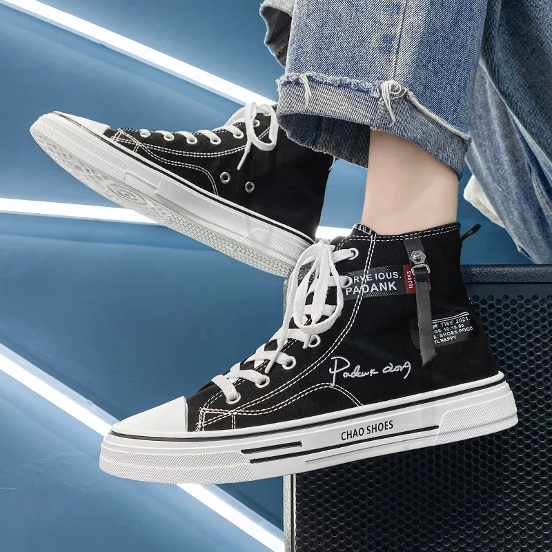 Dao Tu Sen Abrasion Resistant High Top Canvas Shoes Men's-3