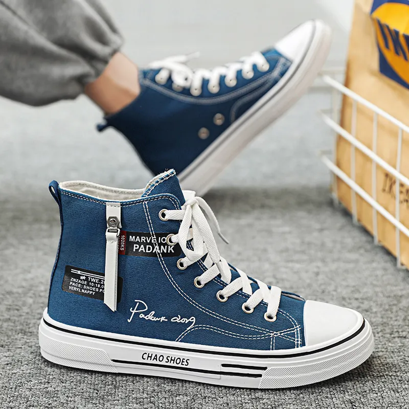 Dao Tu Sen Abrasion Resistant High Top Canvas Shoes Men's-14