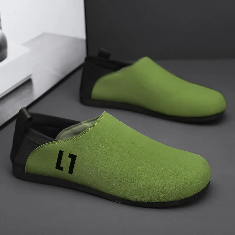 Dao Tu Sen Men's Casual Shoes Men Low Top Grass Green Jasper Black Khaki-5