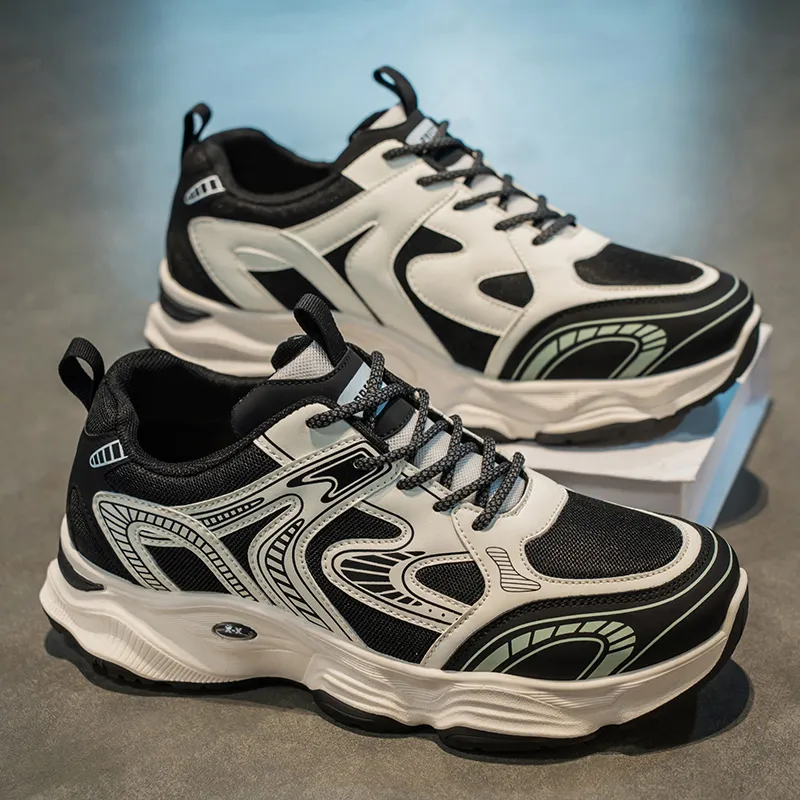 Dao Tu Sen Cushioning, Slip Resistant, And Abrasion Resistant Low Top Chunky Sneakers Men's-3