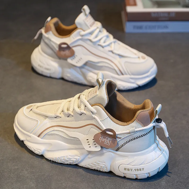 Dao Tu Sen Shock Absorbers Slip Resistant, Abrasion Resistant, Breathable Low Top Chunky Sneakers Men's-16
