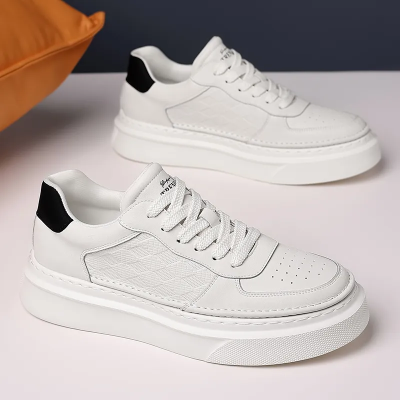 Dao Tu Sen Low Top Skateboard Shoes Men's White-3