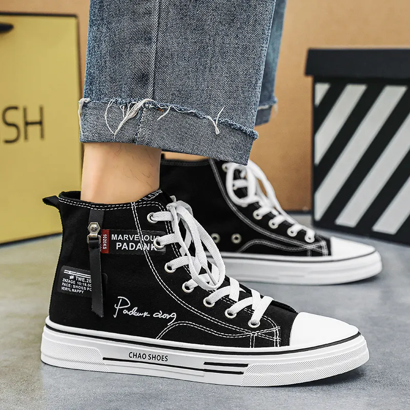 Dao Tu Sen Abrasion Resistant High Top Canvas Shoes Men's-4