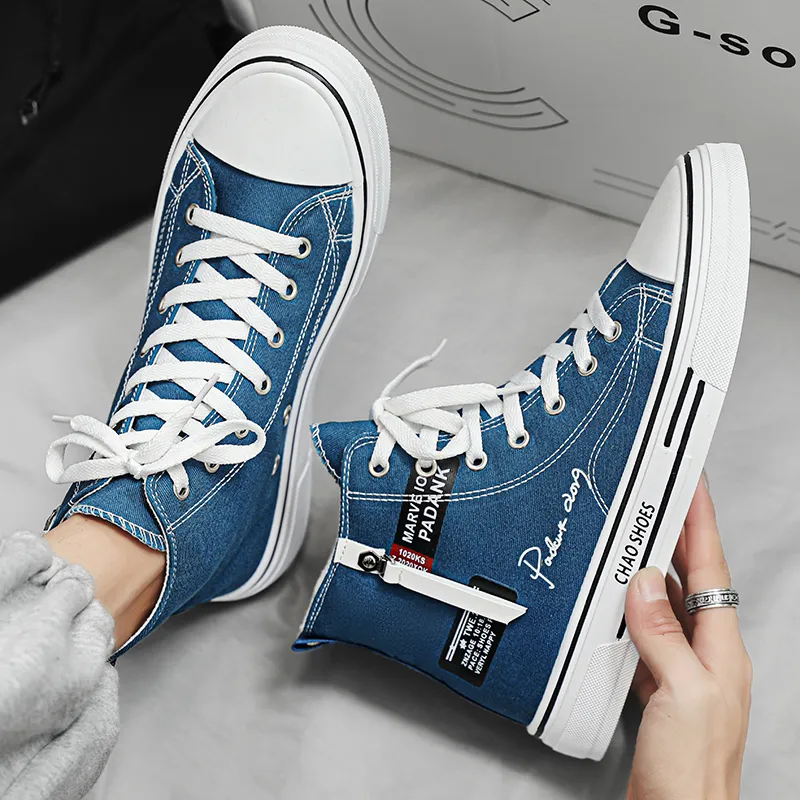 Dao Tu Sen Abrasion Resistant High Top Canvas Shoes Men's-13