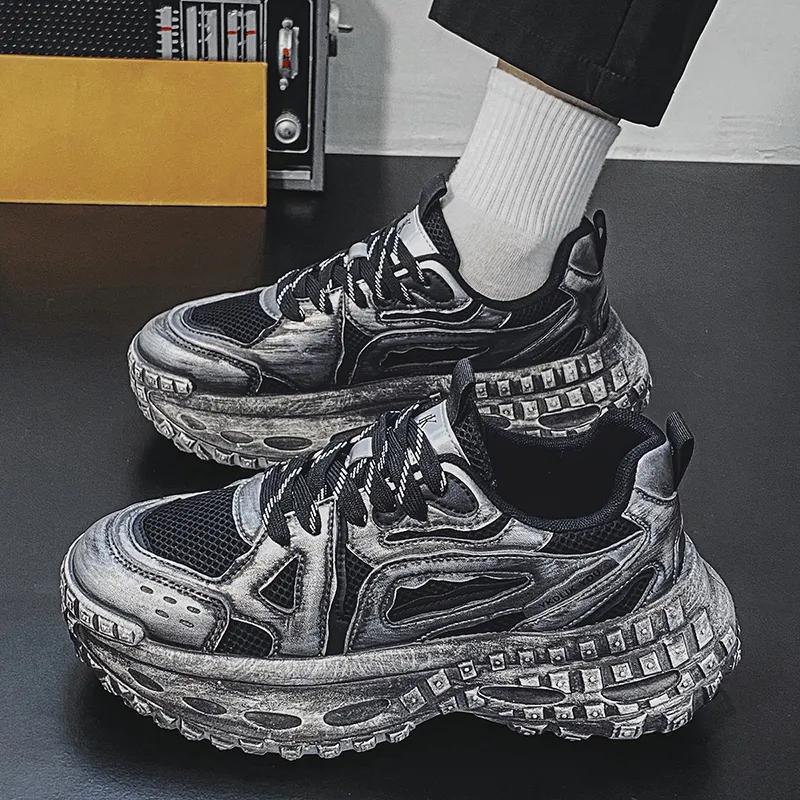 Dao Tu Sen Abrasion Resistant Low Top Chunky Sneakers Men's-2