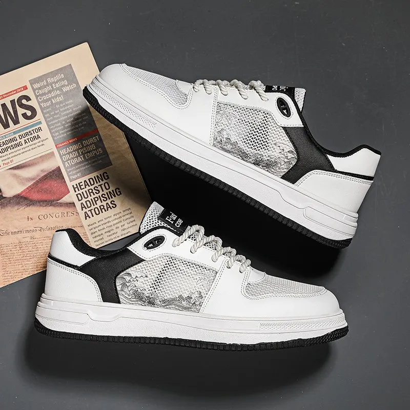 Dao Tu Sen Slip Resistant, Abrasion Resistant, Breathable Low Top Skateboard Shoes Men's-5