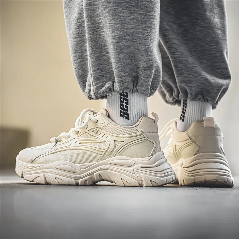 Dao Tu Sen Shock Absorbers With Slip Resistant And Abrasion Resistant Properties Low Top Chunky Sneakers Men's-4