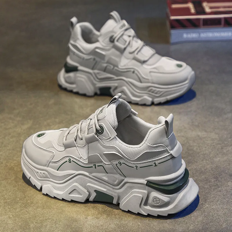 Dao Tu Sen Cushioning And Breathable Low Top Chunky Sneakers Men's-13