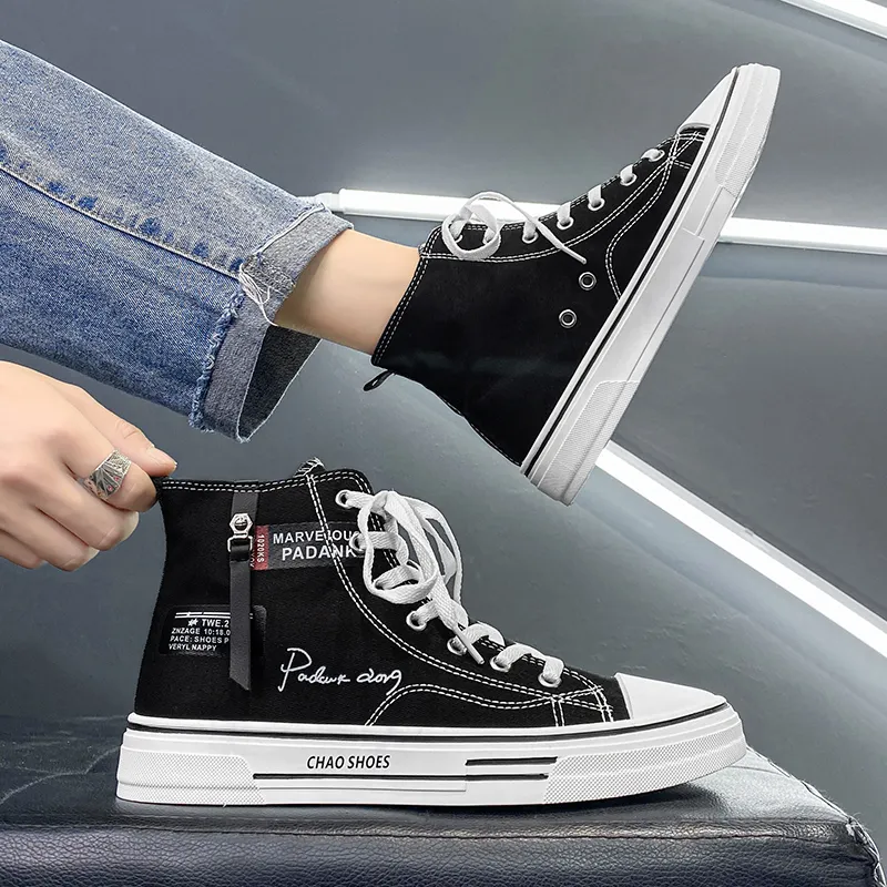 Dao Tu Sen Abrasion Resistant High Top Canvas Shoes Men's-2