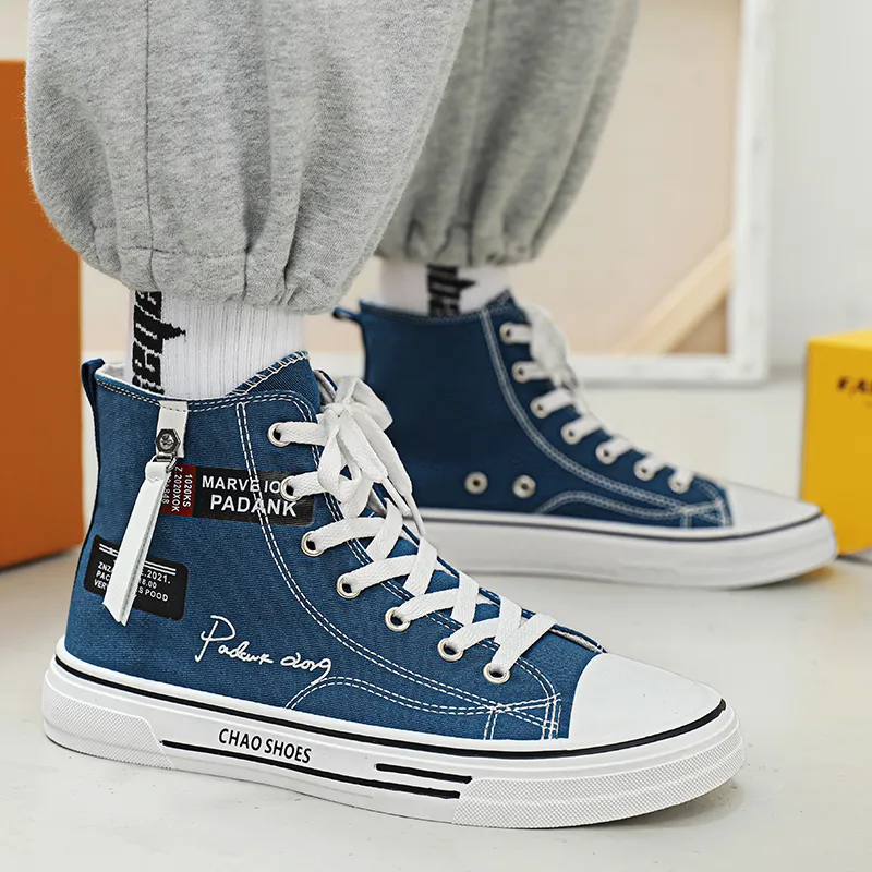Dao Tu Sen Abrasion Resistant High Top Canvas Shoes Men's-12
