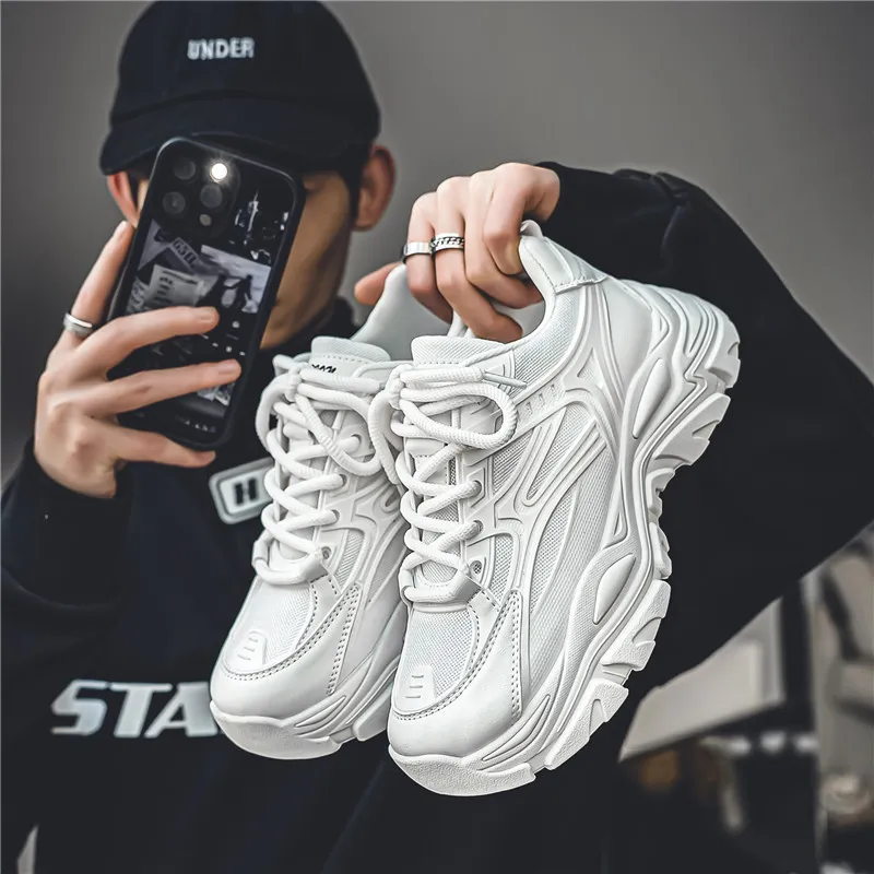 Dao Tu Sen Shock Absorbers With Slip Resistant And Abrasion Resistant Properties Low Top Chunky Sneakers Men's-6