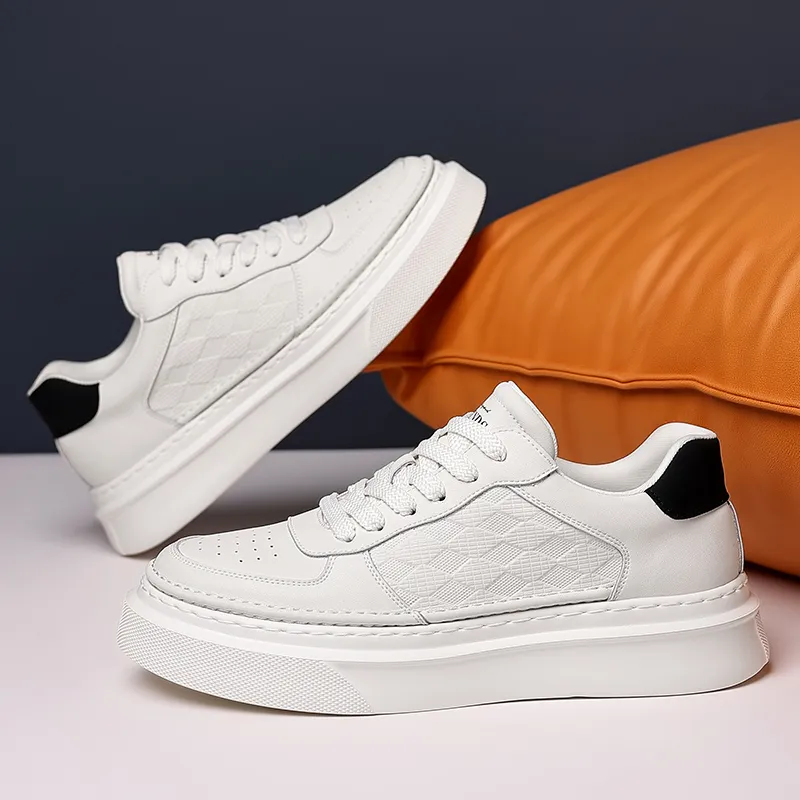 Dao Tu Sen Low Top Skateboard Shoes Men's White-5