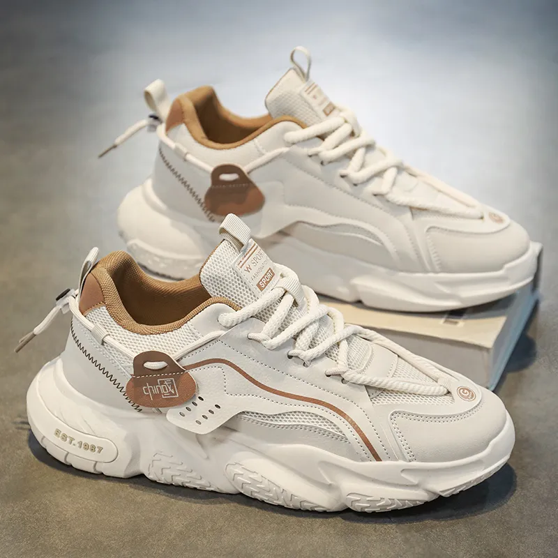 Dao Tu Sen Shock Absorbers Slip Resistant, Abrasion Resistant, Breathable Low Top Chunky Sneakers Men's-15