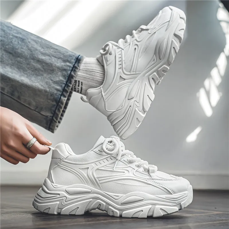 Dao Tu Sen Shock Absorbers With Slip Resistant And Abrasion Resistant Properties Low Top Chunky Sneakers Men's-9
