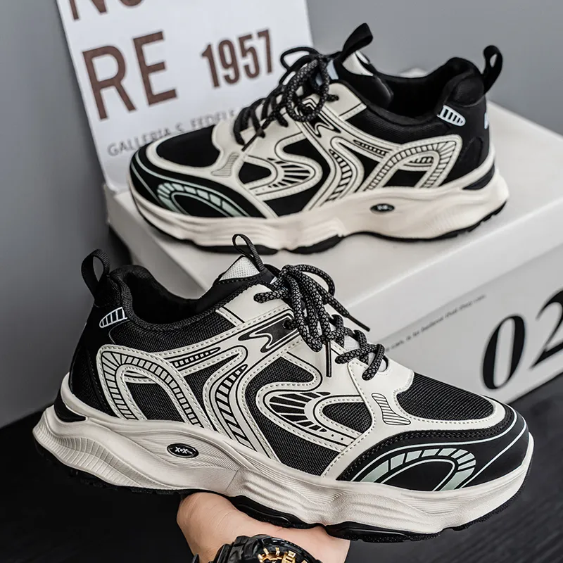 Dao Tu Sen Cushioning, Slip Resistant, And Abrasion Resistant Low Top Chunky Sneakers Men's-5