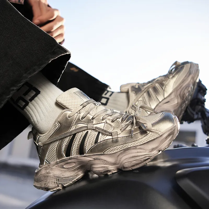 Dao Tu Sen Cushioning, Slip Resistant, And Abrasion Resistant Low Top Chunky Sneakers Unisex-9
