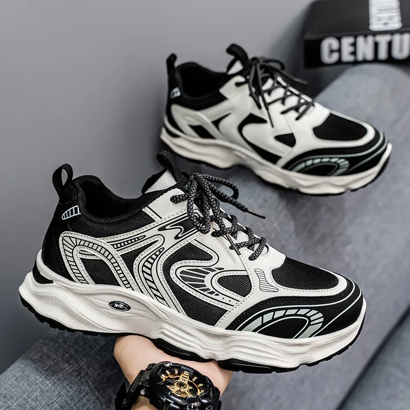 Dao Tu Sen Cushioning, Slip Resistant, And Abrasion Resistant Low Top Chunky Sneakers Men's-4