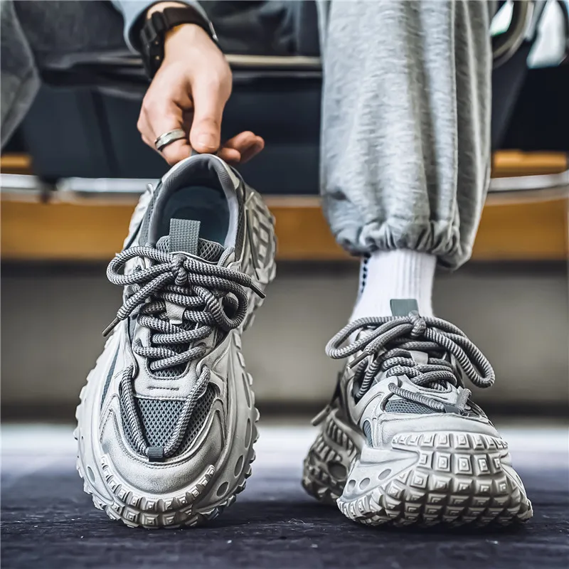 Dao Tu Sen Slip Resistant Low Top Chunky Sneakers Men's-8