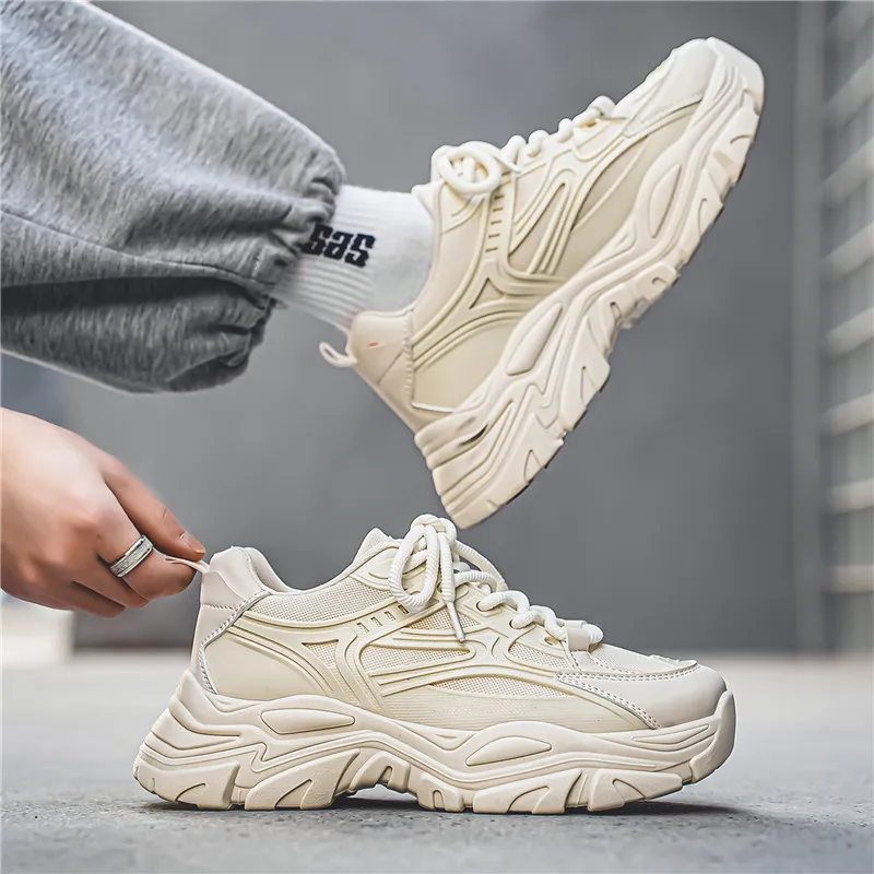 Dao Tu Sen Shock Absorbers With Slip Resistant And Abrasion Resistant Properties Low Top Chunky Sneakers Men's-1