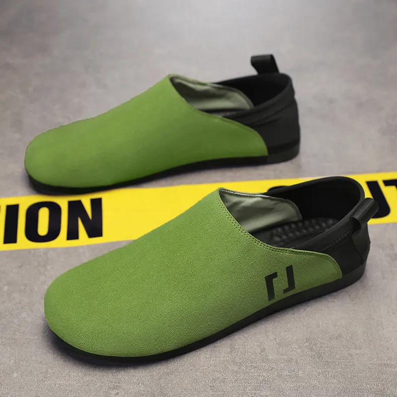 Dao Tu Sen Men's Casual Shoes Men Low Top Grass Green Jasper Black Khaki-2