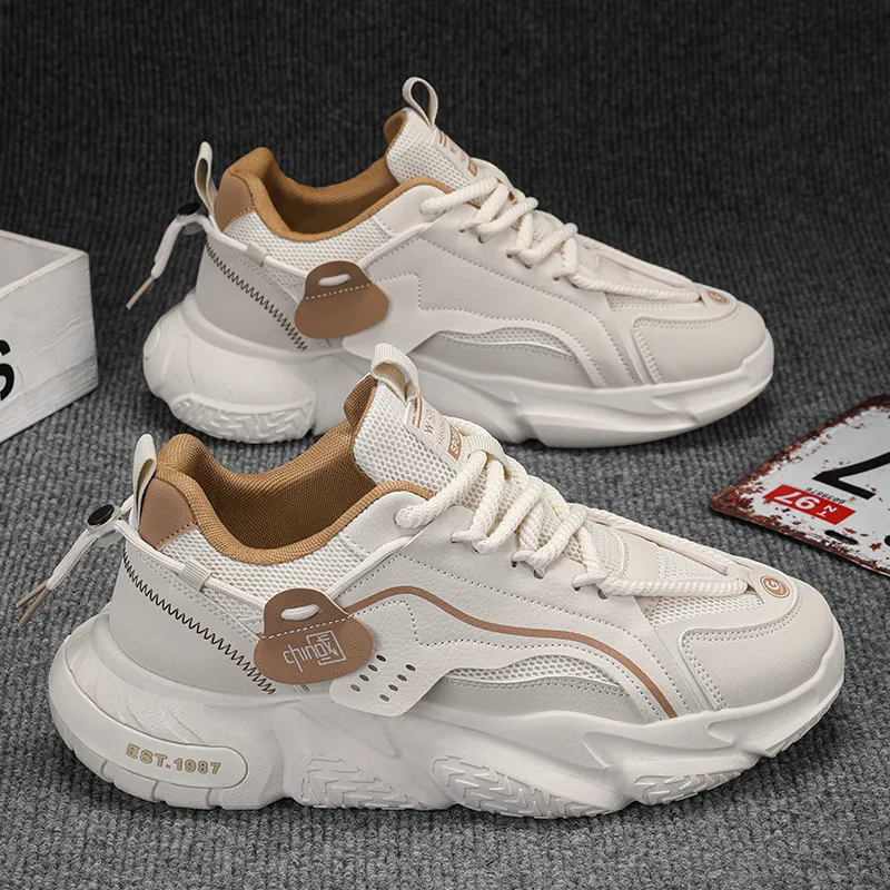Dao Tu Sen Shock Absorbers Slip Resistant, Abrasion Resistant, Breathable Low Top Chunky Sneakers Men's-14