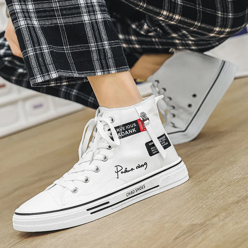 Dao Tu Sen Abrasion Resistant High Top Canvas Shoes Men's-8