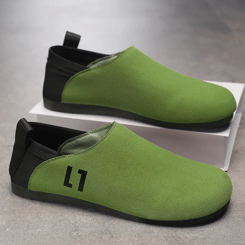 Dao Tu Sen Men's Casual Shoes Men Low Top Grass Green Jasper Black Khaki-3