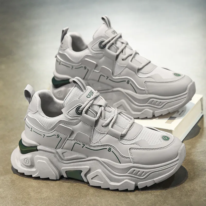 Dao Tu Sen Cushioning And Breathable Low Top Chunky Sneakers Men's-12