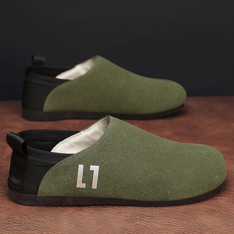 Dao Tu Sen Men's Casual Shoes Men Low Top Grass Green Jasper Black Khaki-9