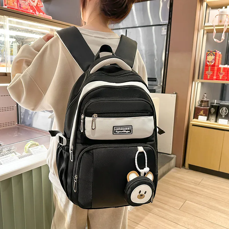 KINMAC Nylon Backpack Regular Unisex Multicolor-10