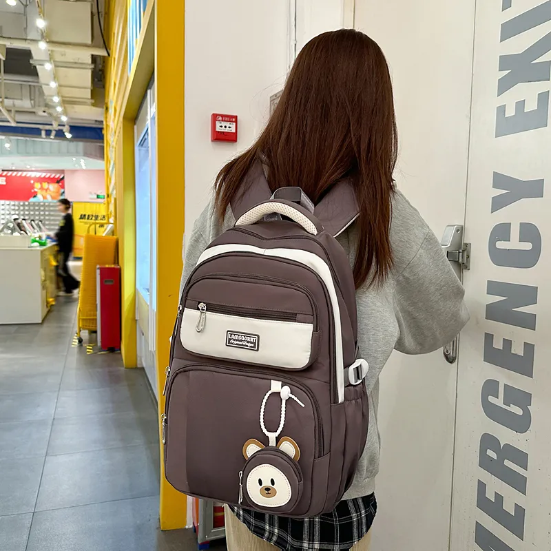 KINMAC Nylon Backpack Regular Unisex Multicolor-5